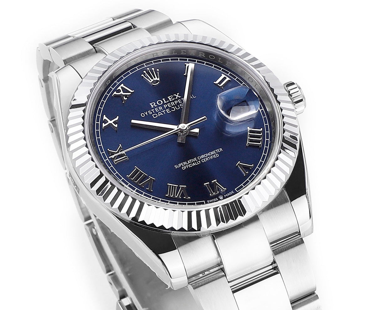 Blue & Stainless Steel 41MM Watch