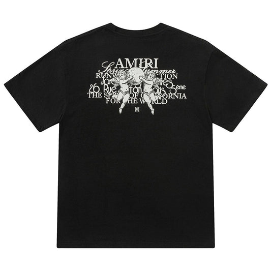 AMRI Crew Neck Unisex Street Style Plain Cotton T-Shirt
