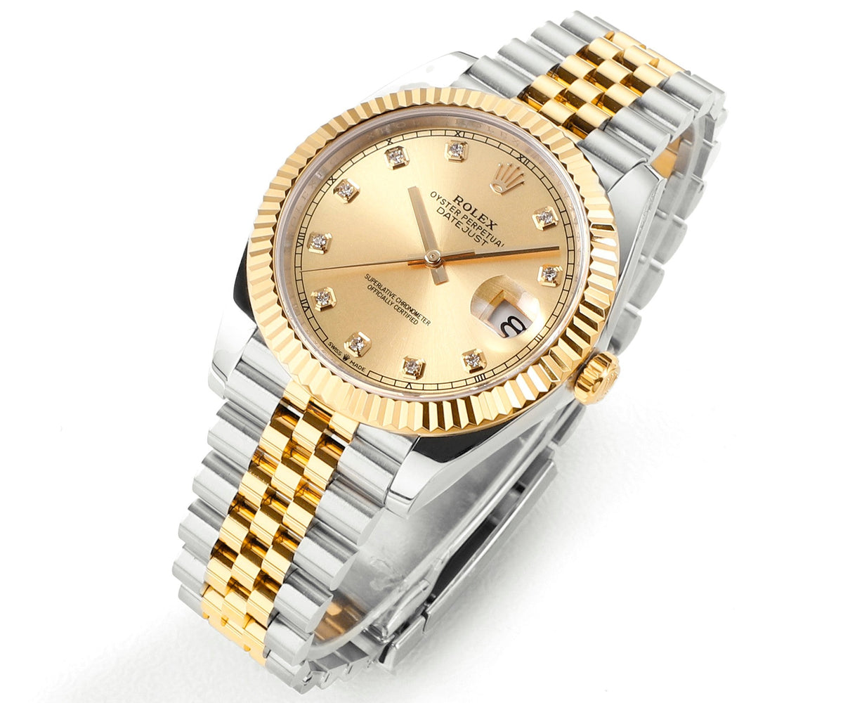 Champagne Swarovski Diamond 41MM Watch