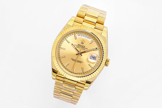 Yellow Gold Stick Dial 40MM Watch