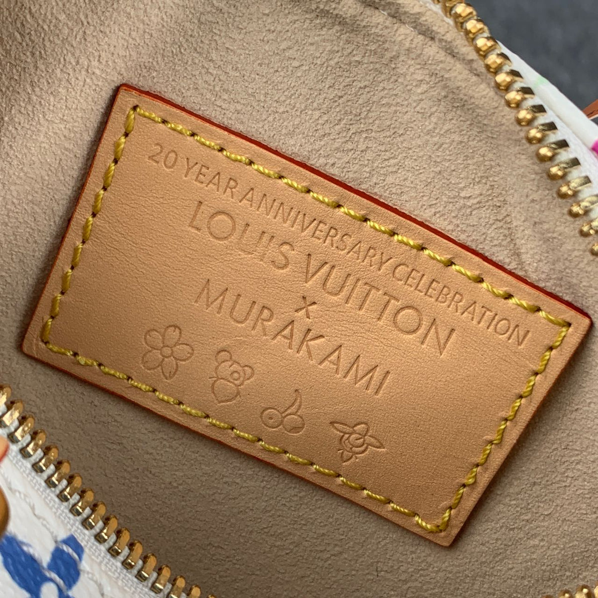 LV x Takashi Murakami Nano Speedy White Multicolored