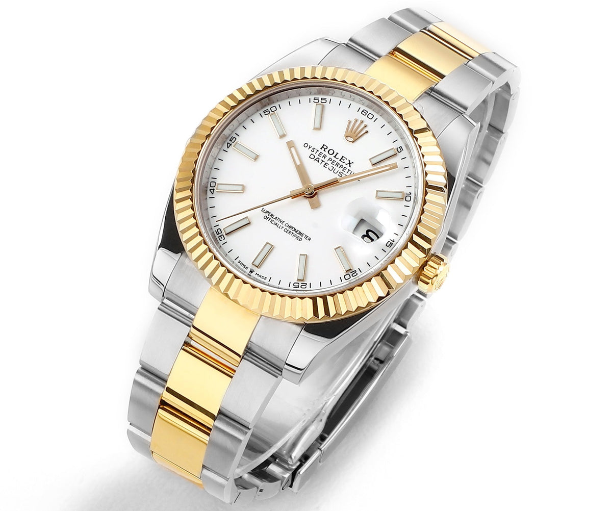 Yellow Gold & Steel White 41MM Watch
