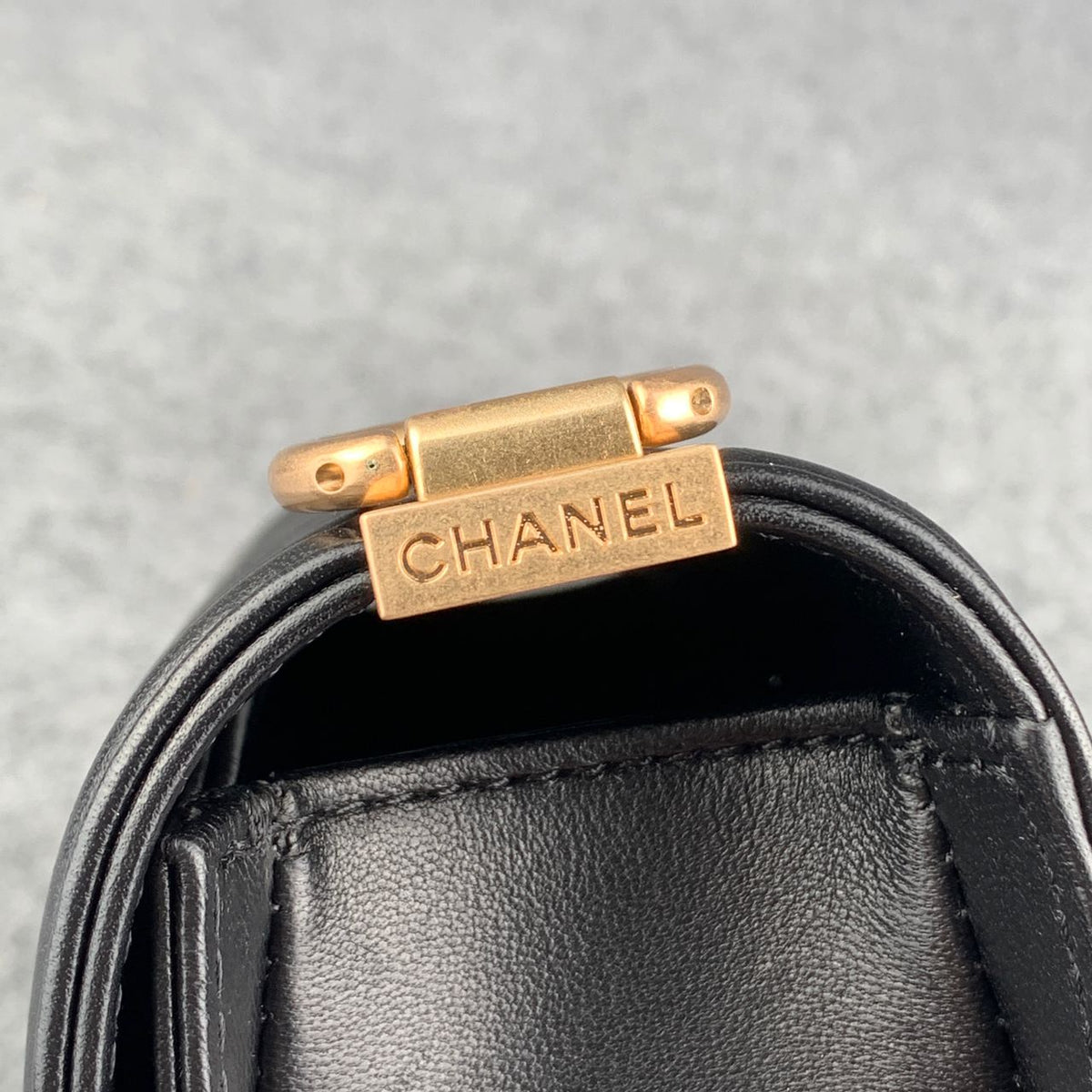 Chanel Boy Flap Diamond Quilted Small Bag Gold-Tone Black (2018)