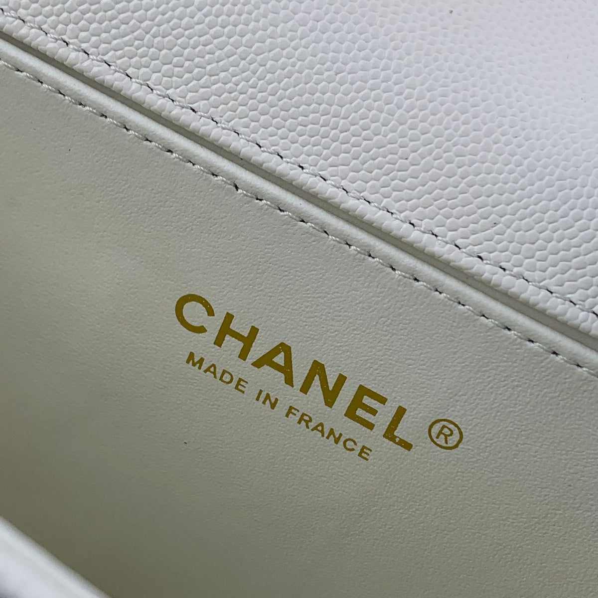 Chanel Boy Old Medium Flap Bag Off White Caviar Leather