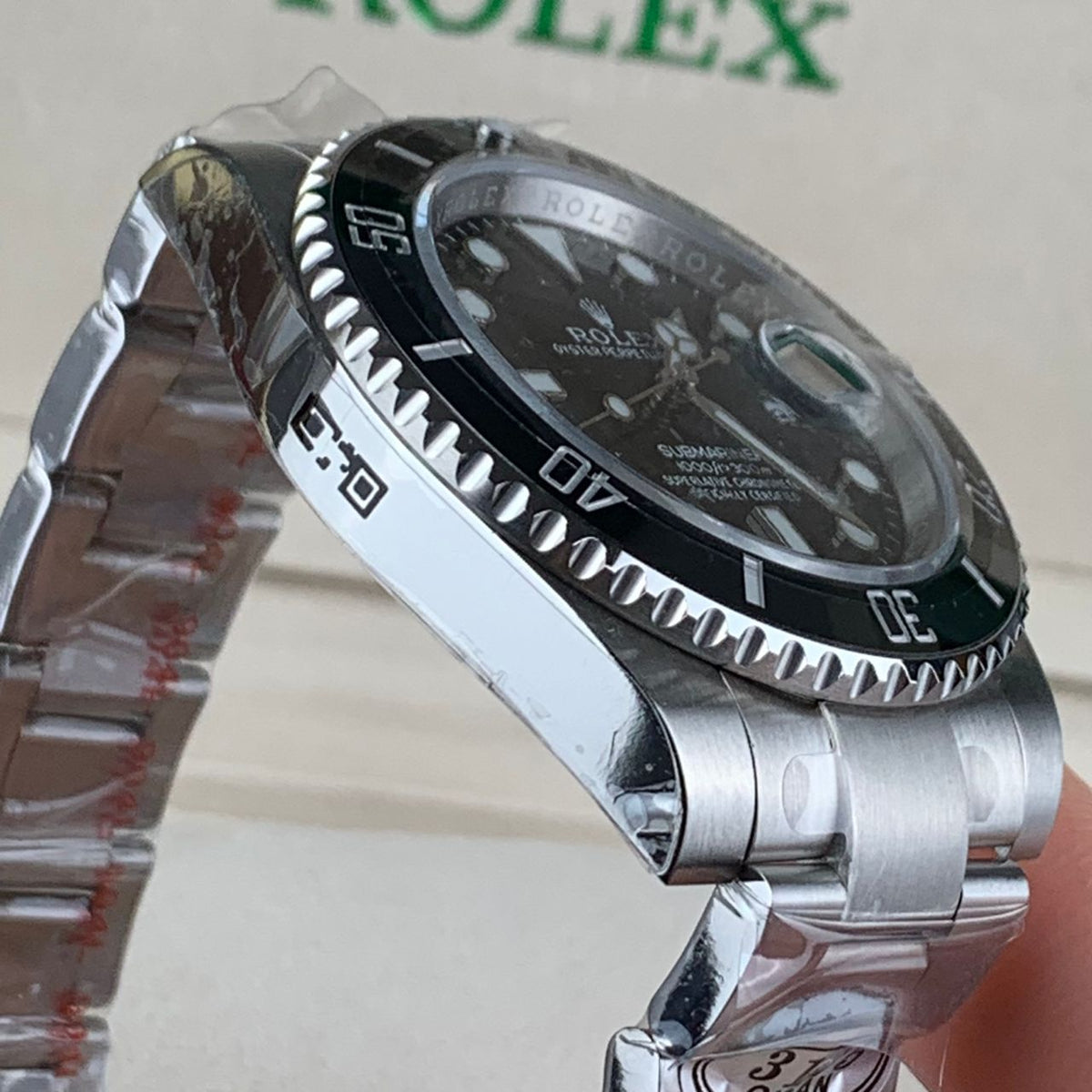 Black & Stainless Steel Sub 41MM Watch