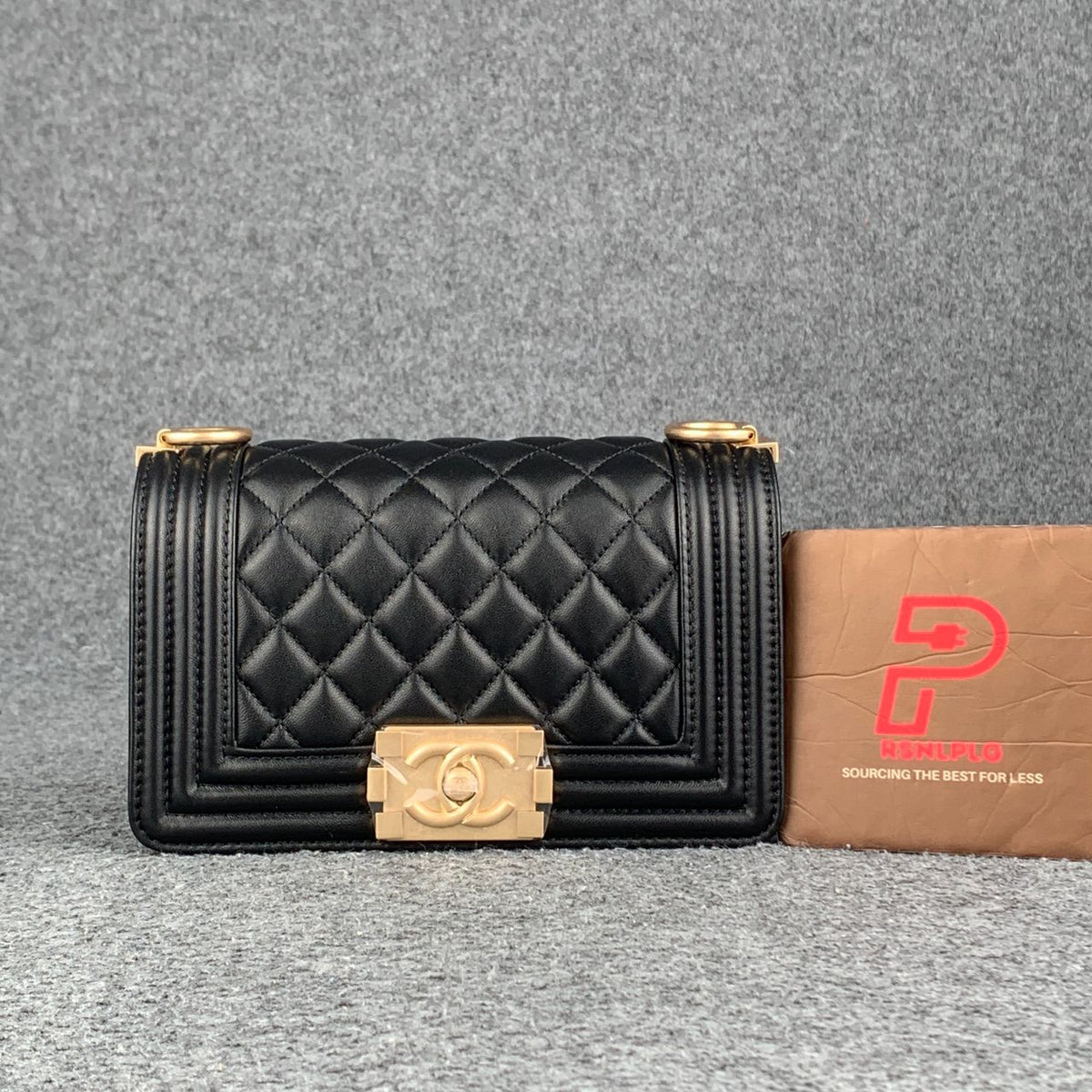 Chanel Boy Flap Diamond Quilted Small Bag Gold-Tone Black (2018)