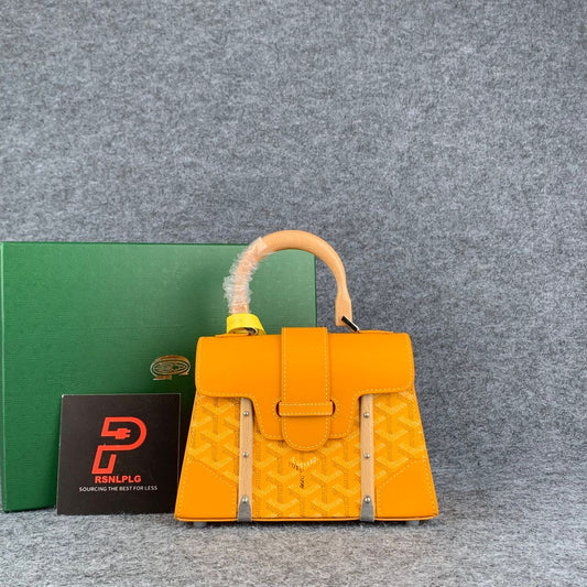 Goyard Saïgon Structure Mini Bag 'Yellow'.
