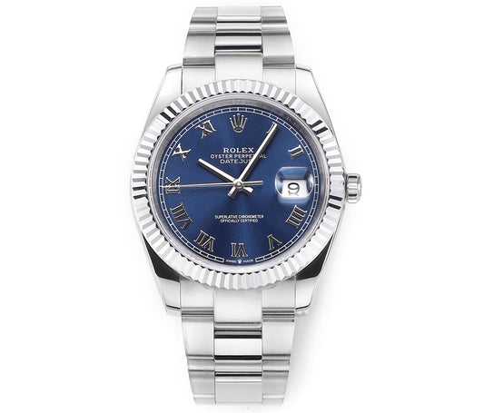 Blue & Stainless Steel 41MM Watch