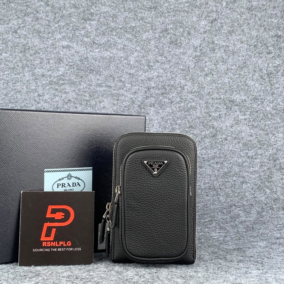 Prada Leather Phone Case ‘Black’