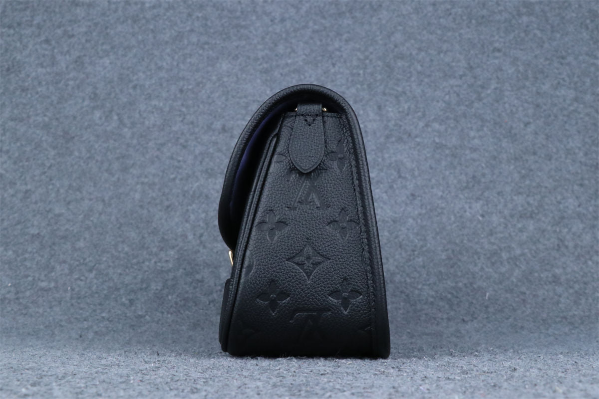 LV Diane 'Black Monogram Embossed Empreinte Cowhide Leather'