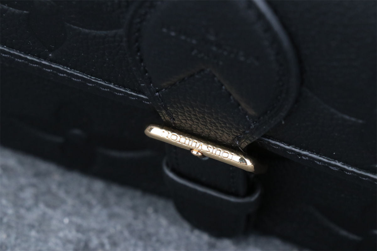 LV Diane 'Black Monogram Embossed Empreinte Cowhide Leather'