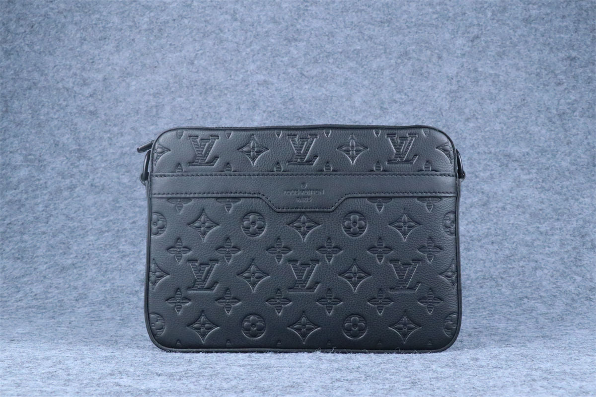 LV Trio Messenger 'Black Monogram Shadow Calfskin Leather'