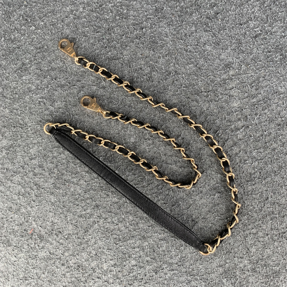Chanel Caviar Lizard Quilted Small Coco Handle Flap