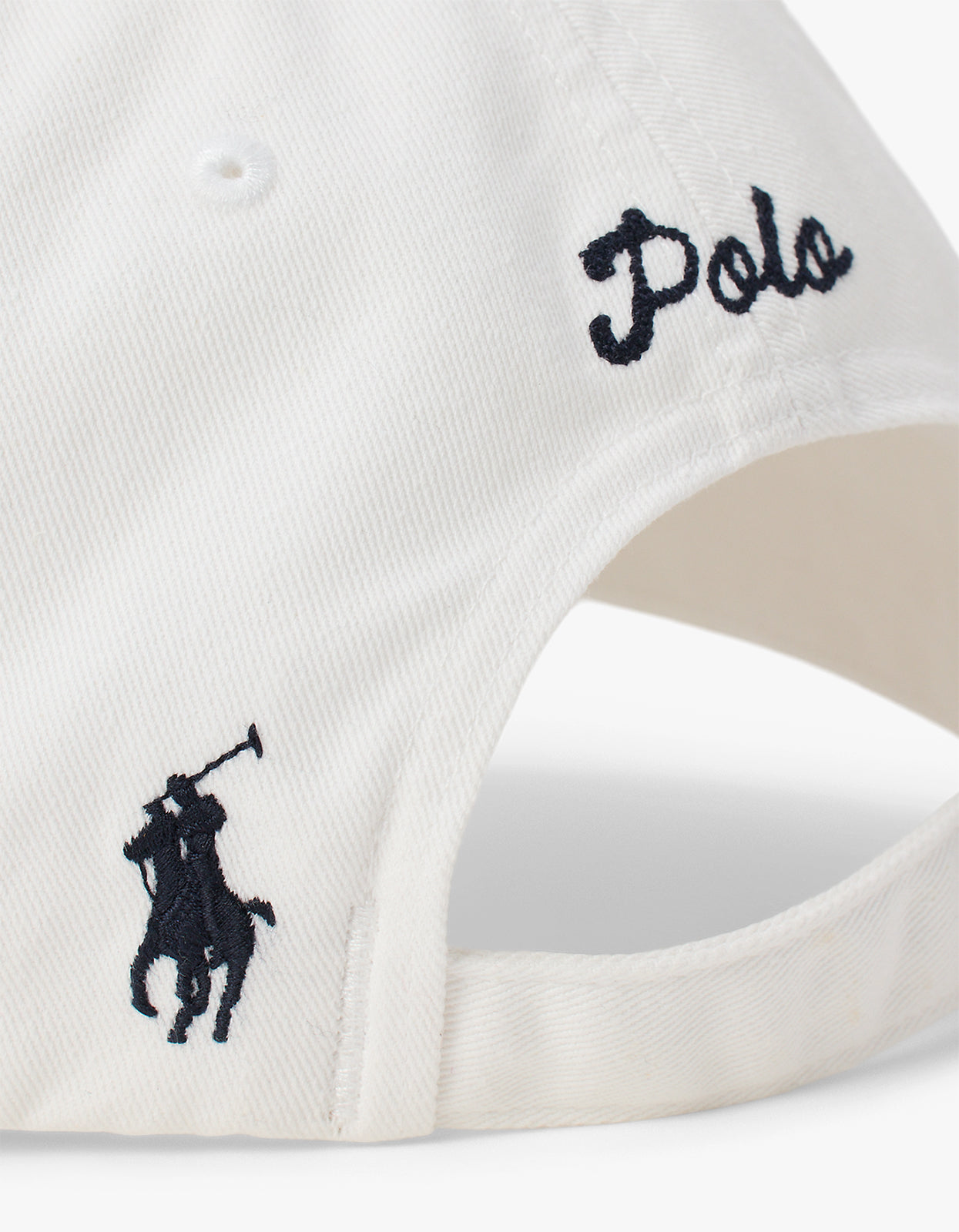 Dog Embroidered Twill Ball Cap - Ceramic White