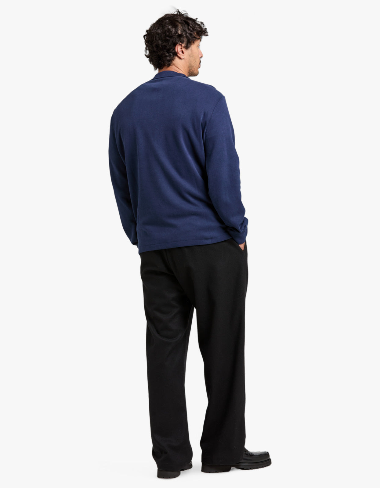 Estate Rib Quarter Zip Pullover - Cruise Navy