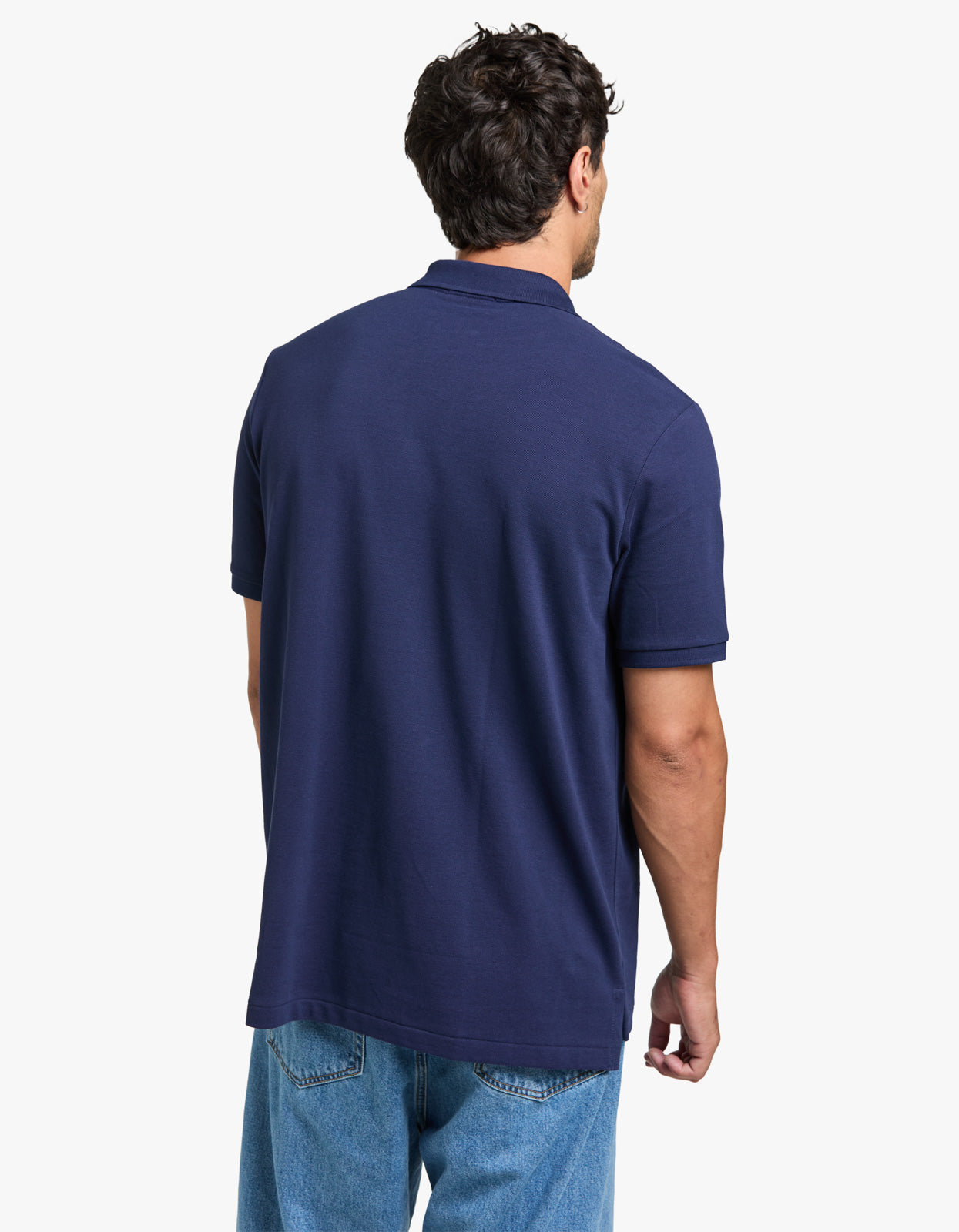 Classic Fit Mesh S/S Polo Shirt - Newport Navy