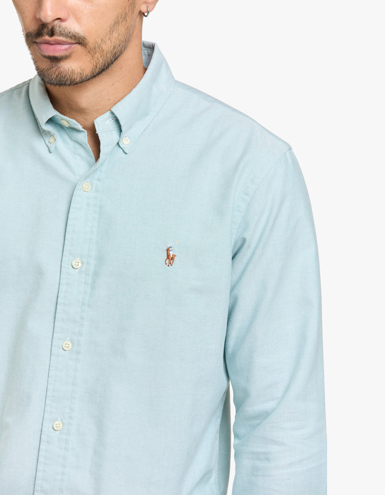 Custom Fit Long Sleeve Sport Shirt - Lovat