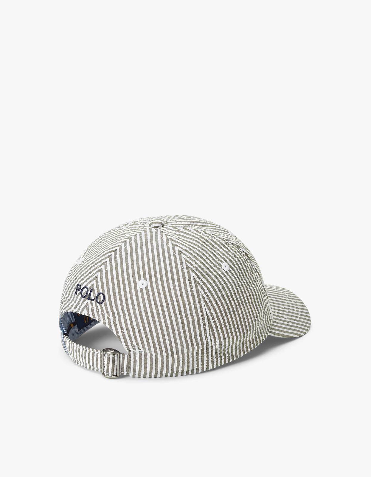 Seersucker Ball Cap - New Olive Seersucker