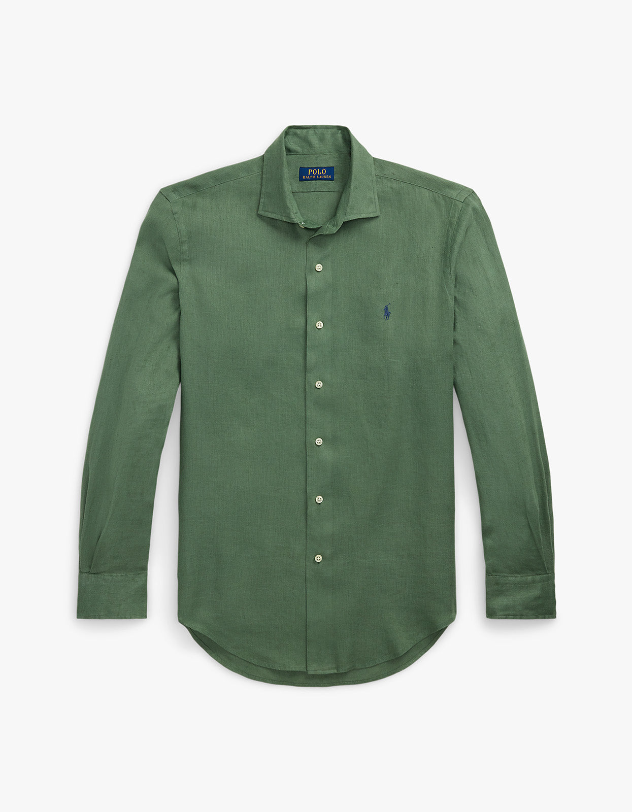 Custom Fit Linen Shirt - Fatigue