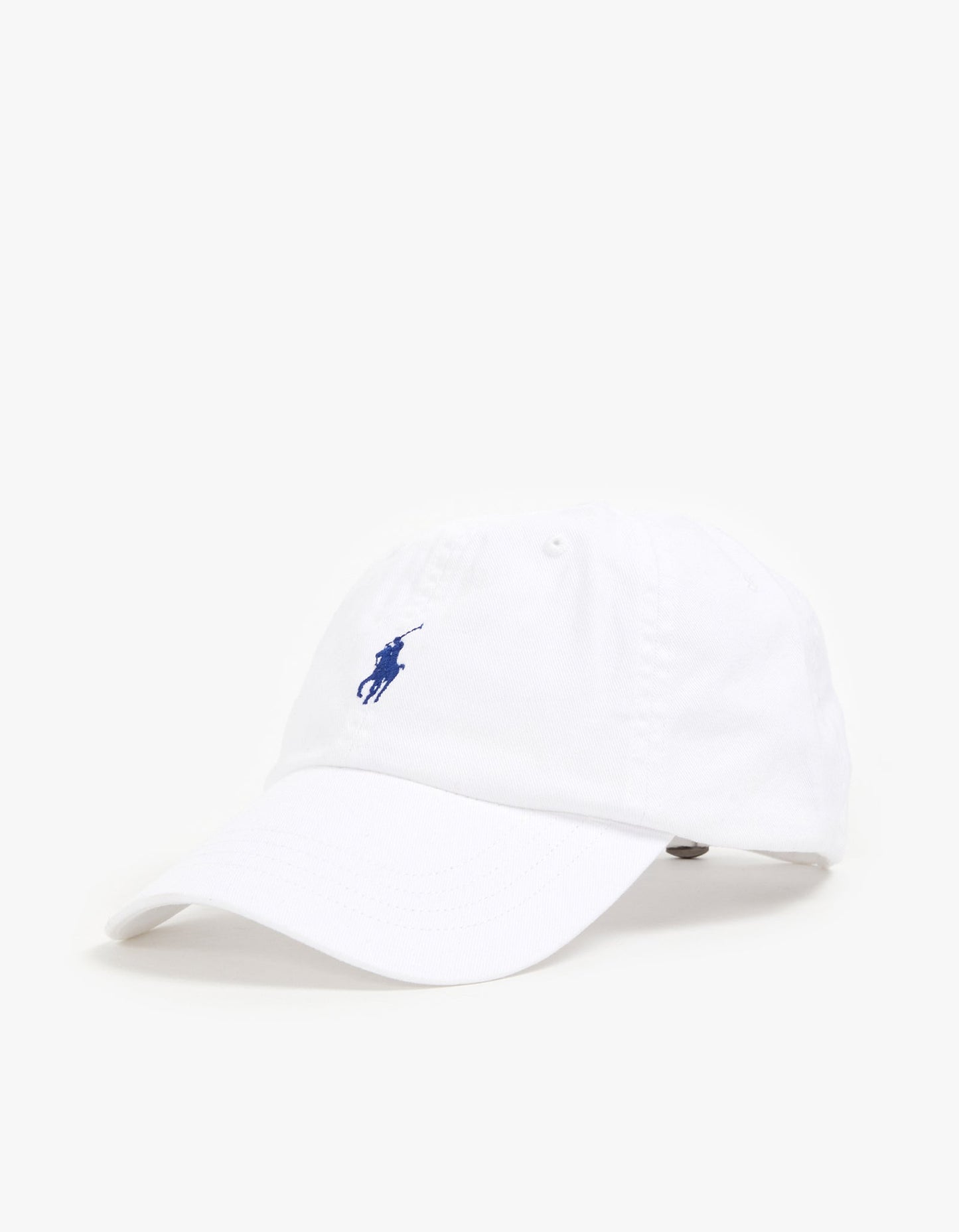 Cotton Chino Ball Cap - White/Marlin Blue