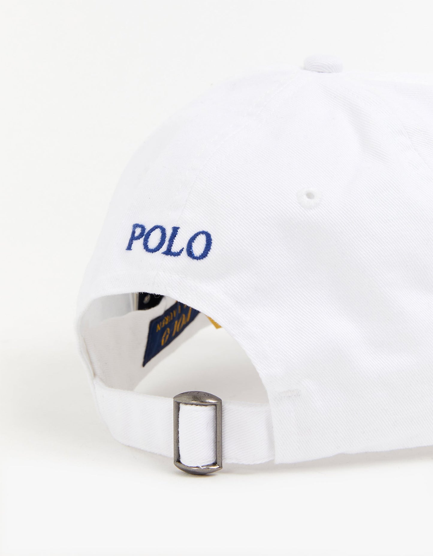Cotton Chino Ball Cap - White/Marlin Blue