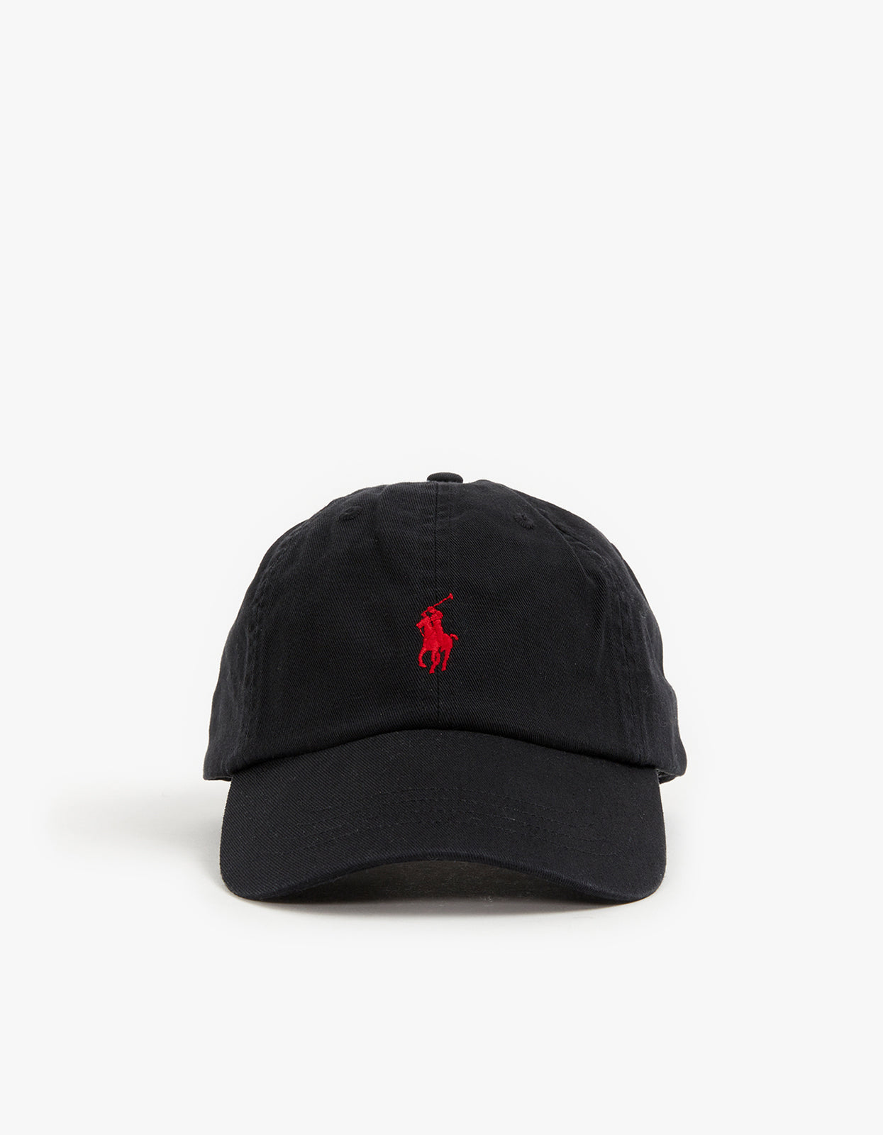 Cotton Chino Ball Cap - RL Black/RL2000 Red