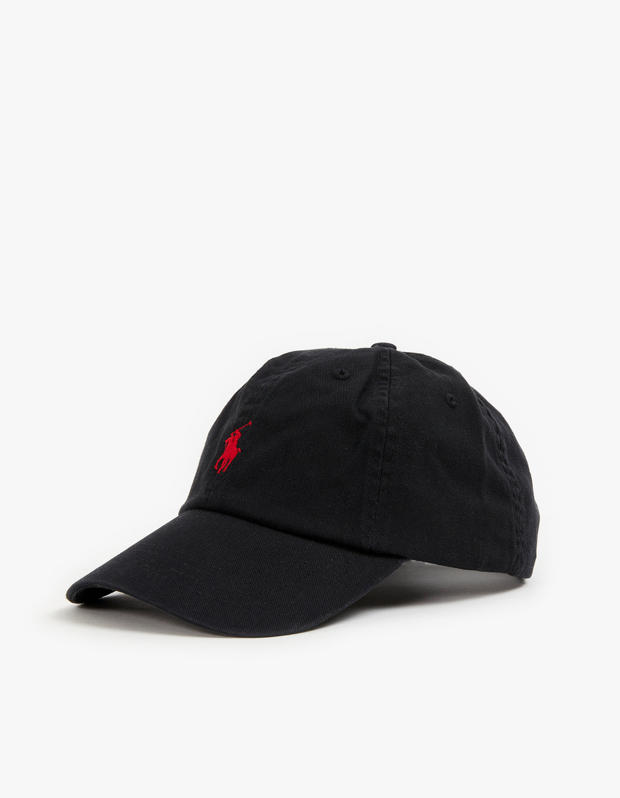 Cotton Chino Ball Cap - RL Black/RL2000 Red