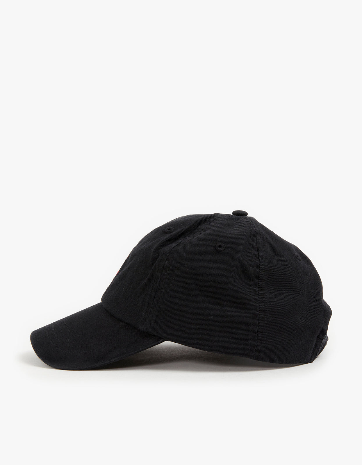 Cotton Chino Ball Cap - RL Black/RL2000 Red