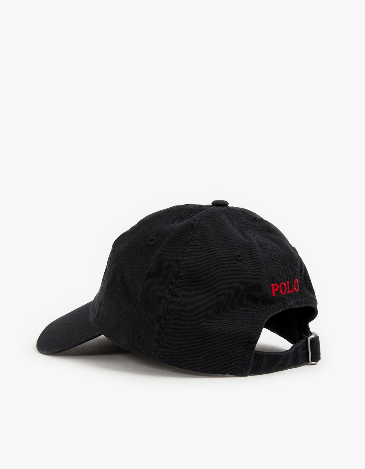 Cotton Chino Ball Cap - RL Black/RL2000 Red