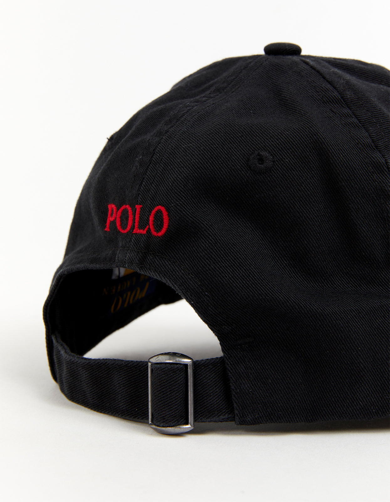 Cotton Chino Ball Cap - RL Black/RL2000 Red