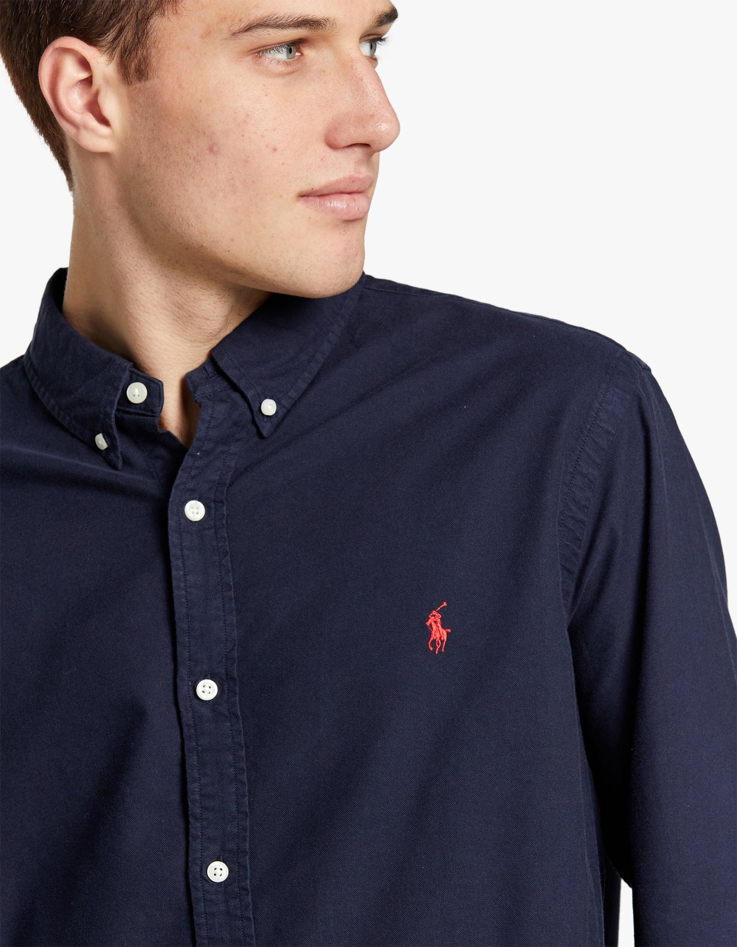 Custom Fit Oxford Shirt - RL Navy