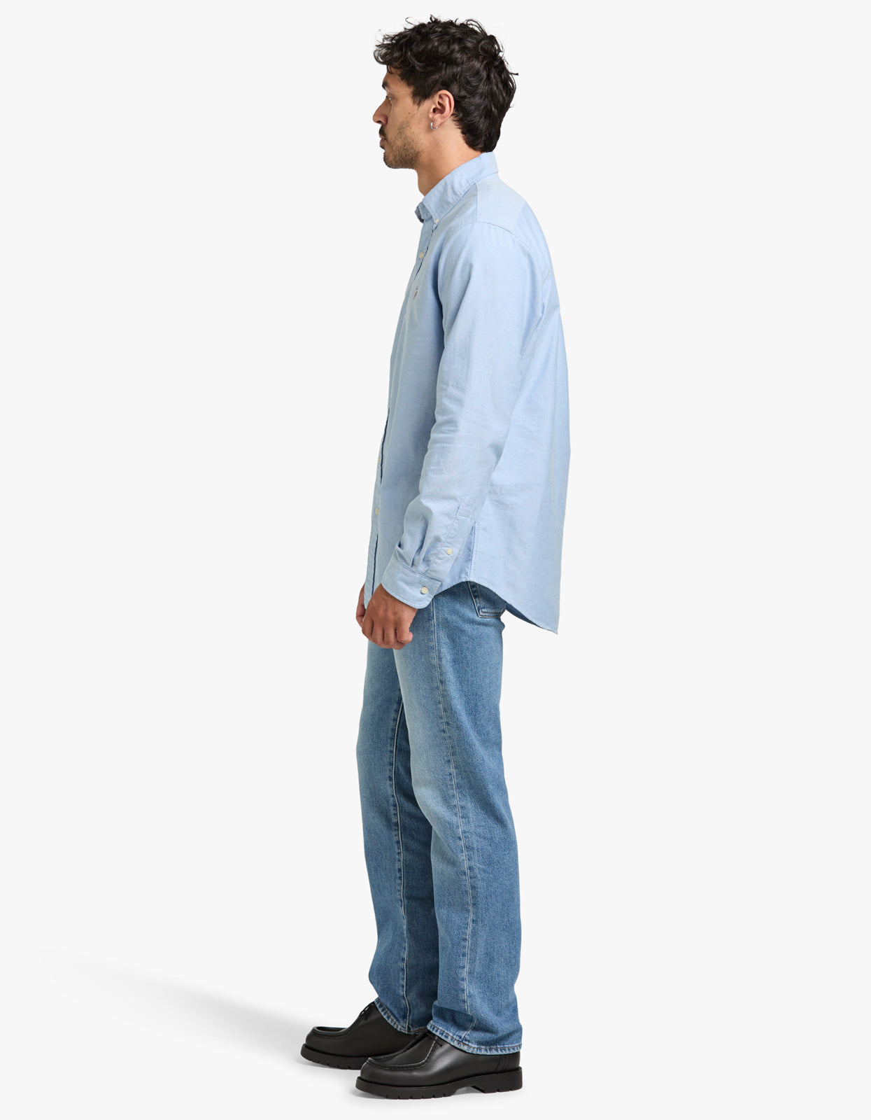 Custom Fit Oxford Shirt - Blue