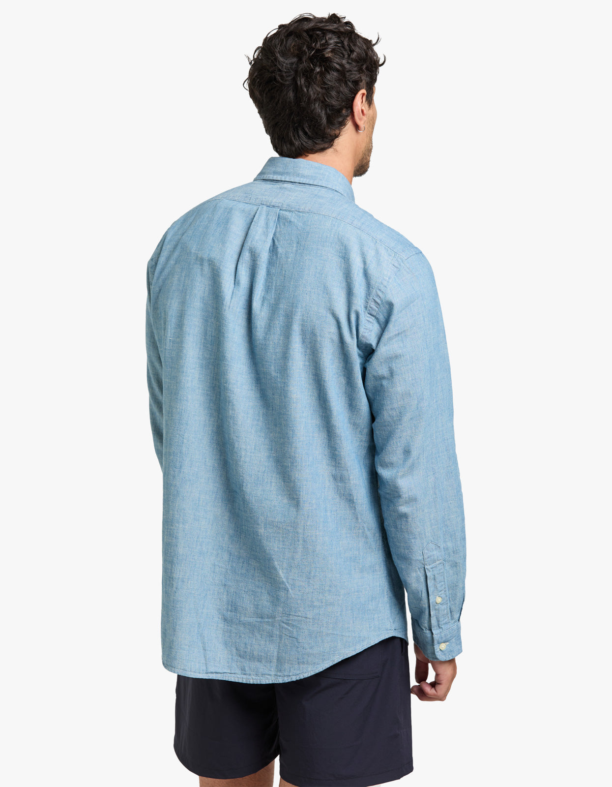 Custom Fit Chambray Shirt - Chambray