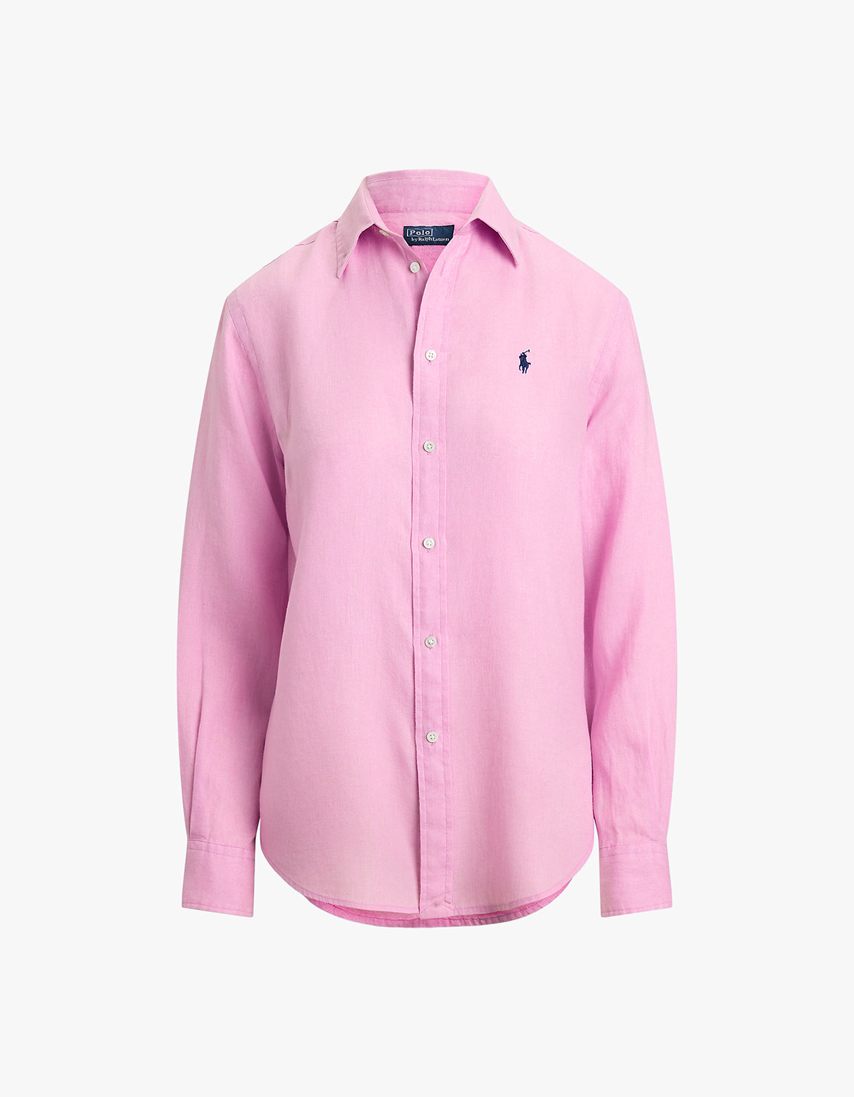 Classic Fit Linen Shirt - Carmel Pink