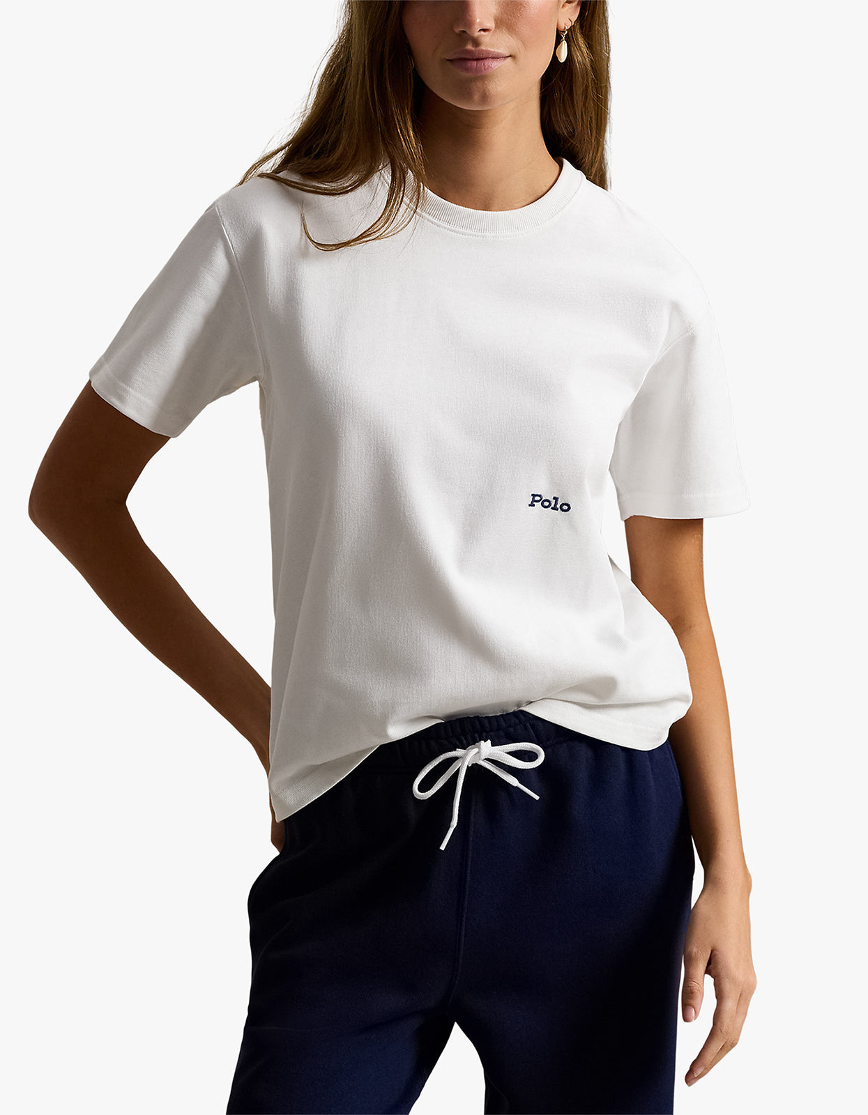 Big Pony Cotton Crewneck Tee - White