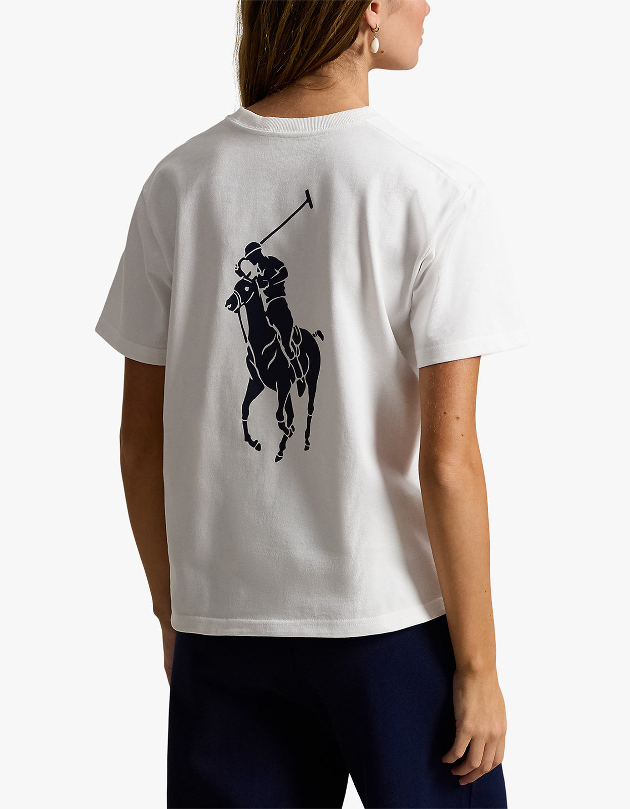 Big Pony Cotton Crewneck Tee - White