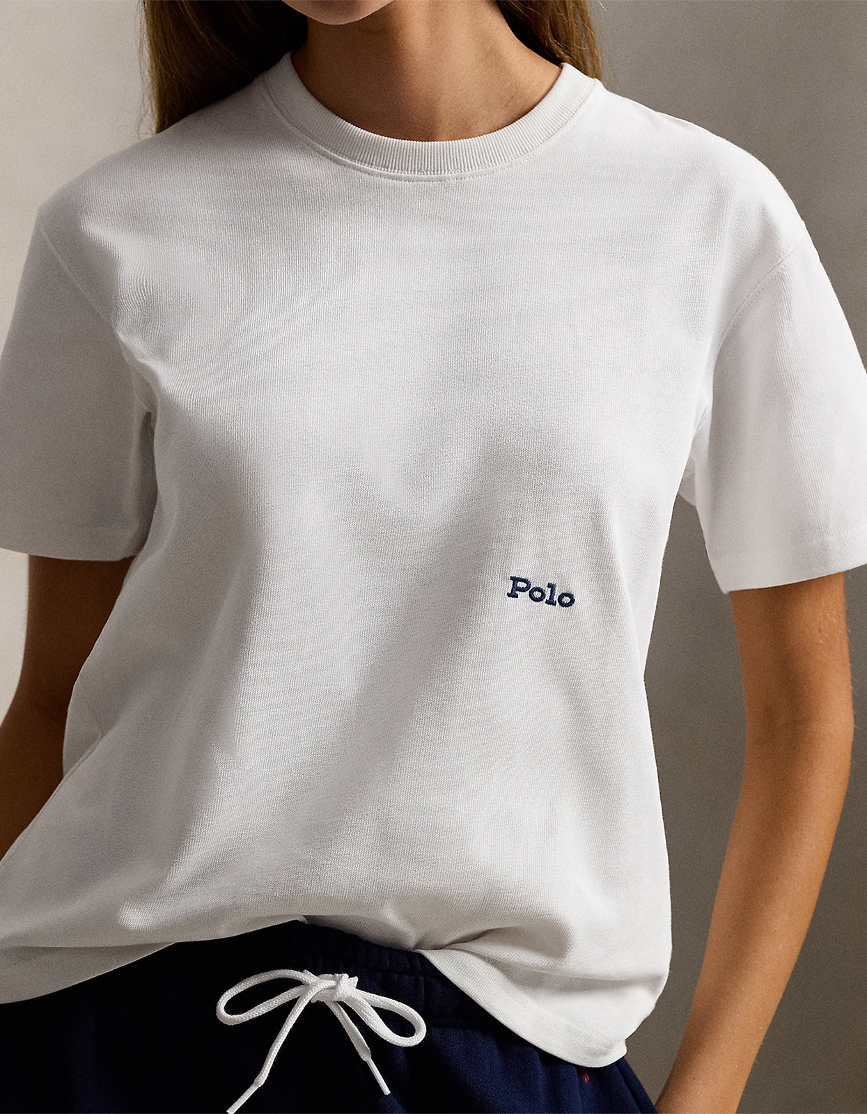 Big Pony Cotton Crewneck Tee - White