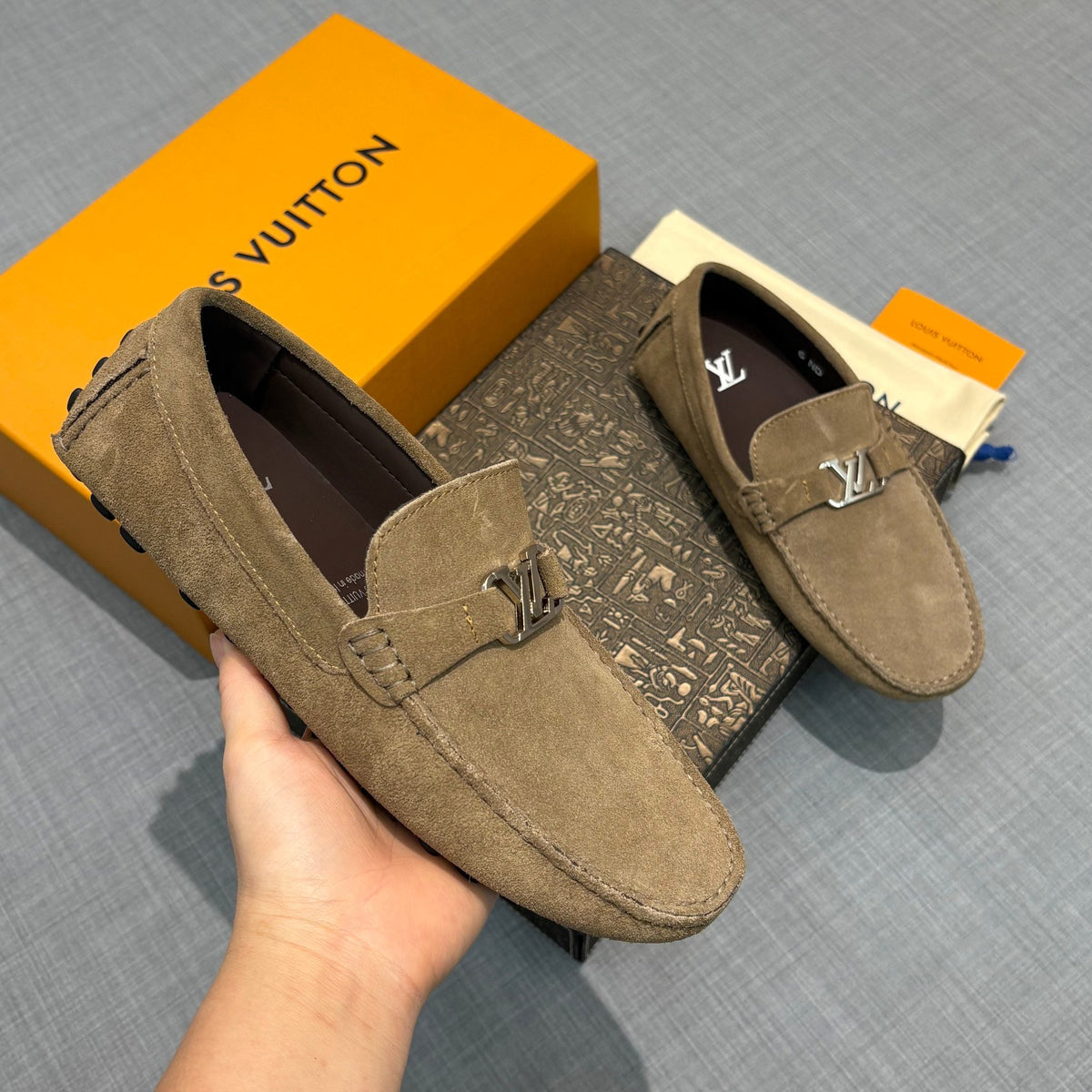 Louis Vuitton Men's Suede Driving Shoes