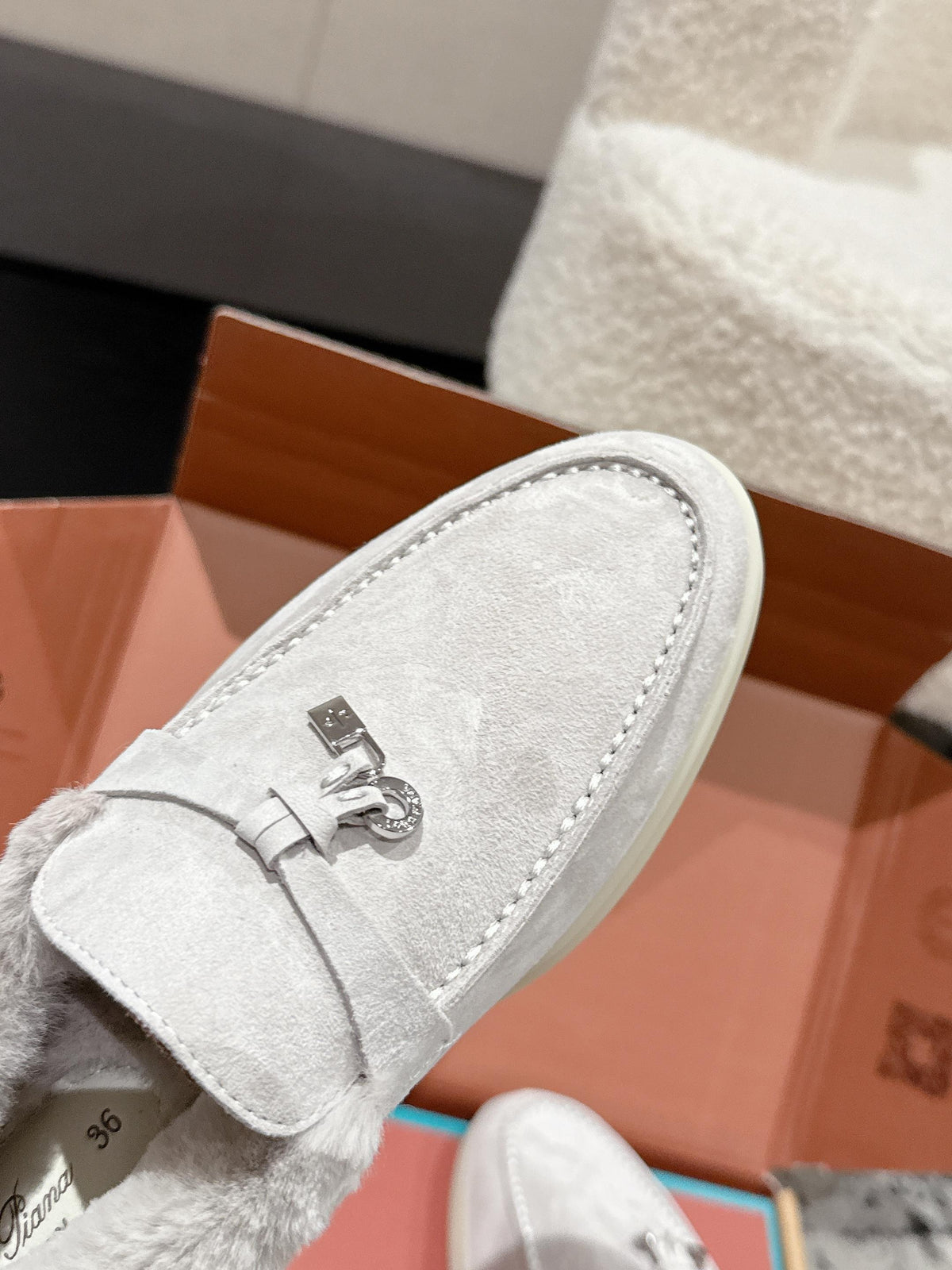Loro Piana Classic Fur-Lined Loafers