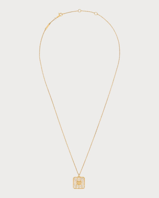 CELINE Triomphe Nightfall Necklace Brass(Gold)