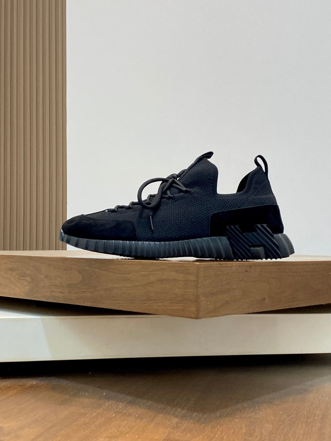 Hermès Suede and Denim Canvas Sneakers