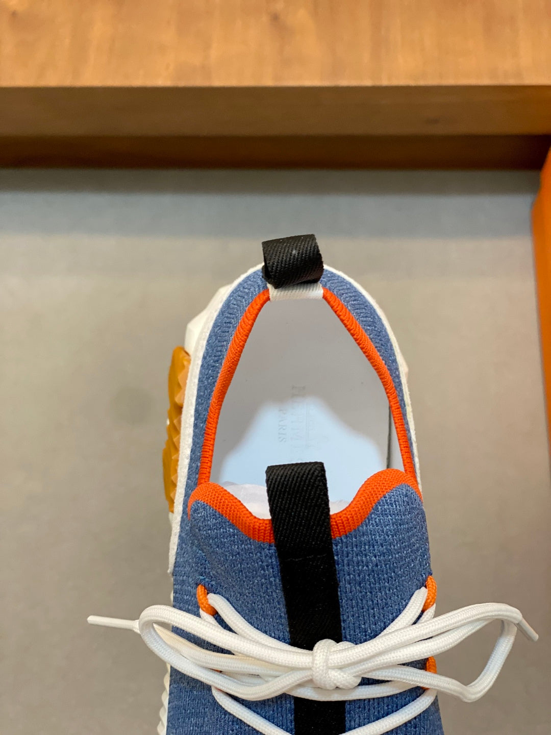 Hermès Suede and Denim Canvas Sneakers