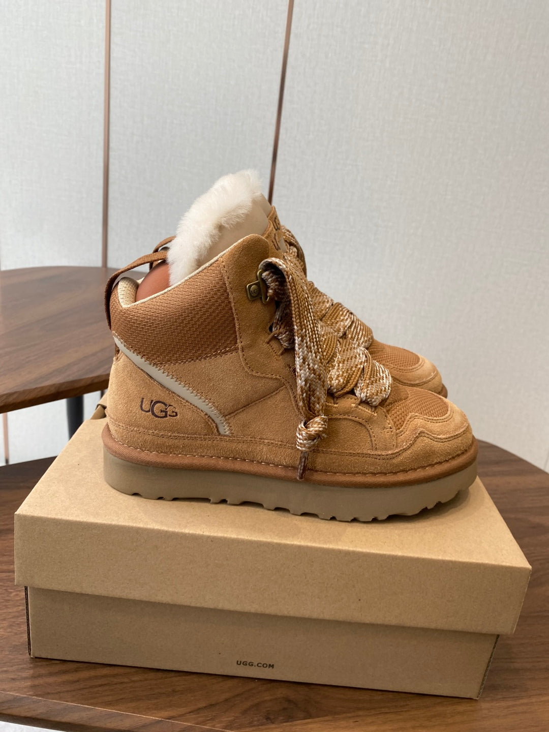 UGG Knitted Shearling Snow Boots