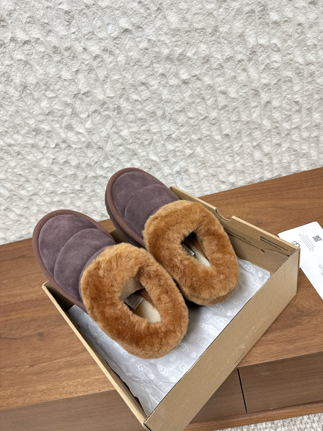 UGG Sheepskin Fur-Lined Slippers – Autumn/Winter Collection
