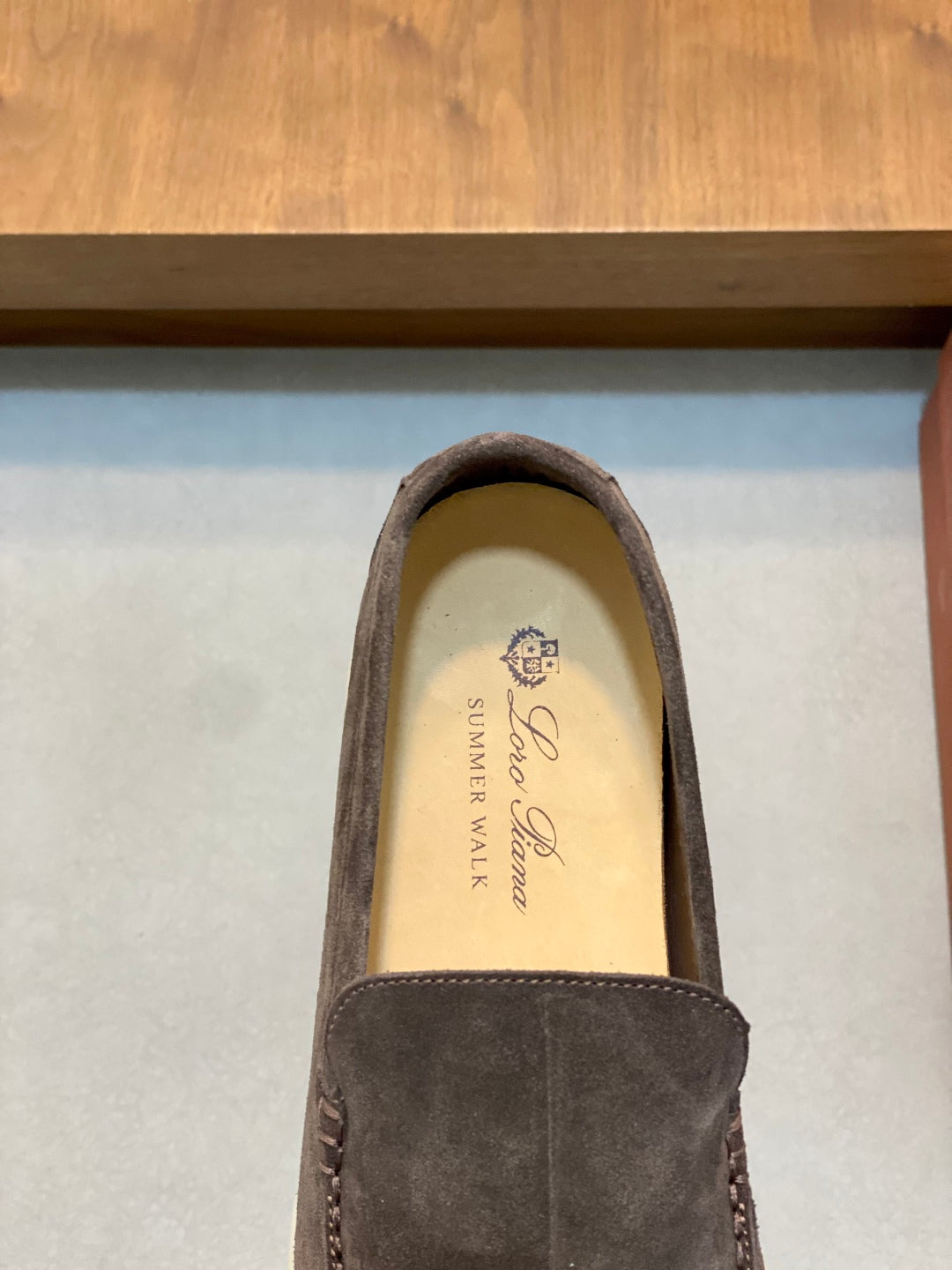 Loro Piana Suede Leather Slip-On Loafers