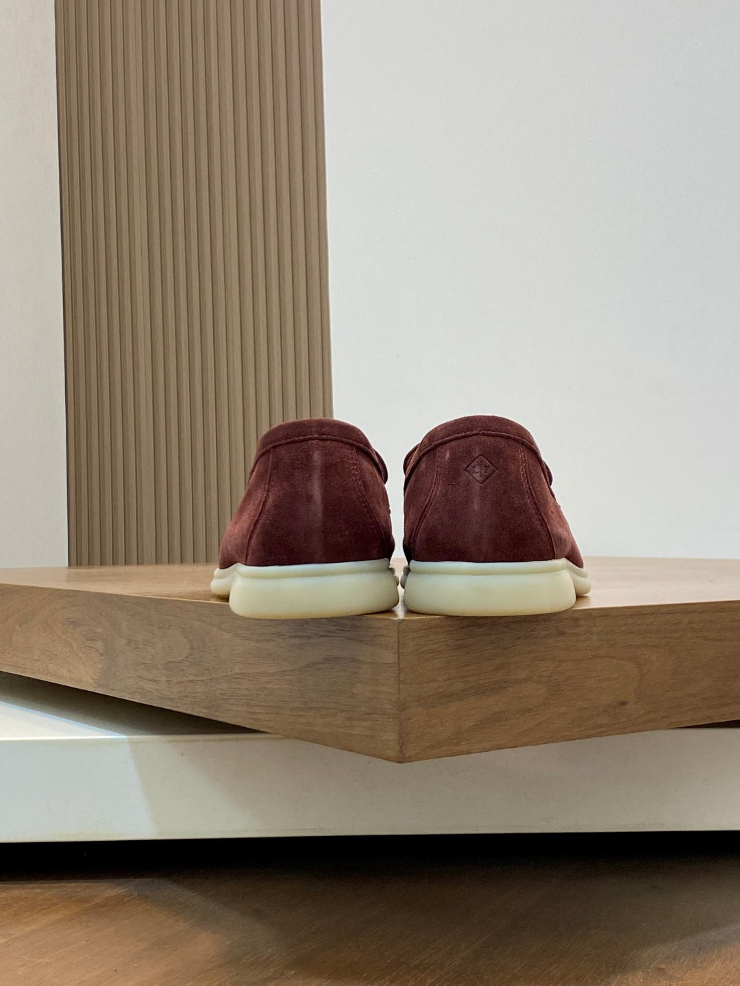 Loro Piana Suede Leather Slip-On Loafers
