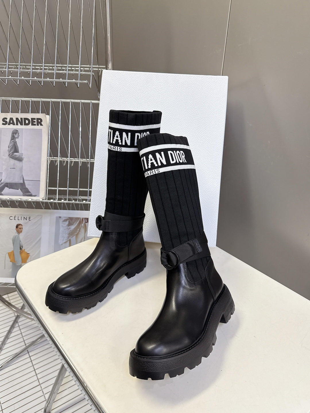 Dior Autumn/Winter Knight Knee-High Boots