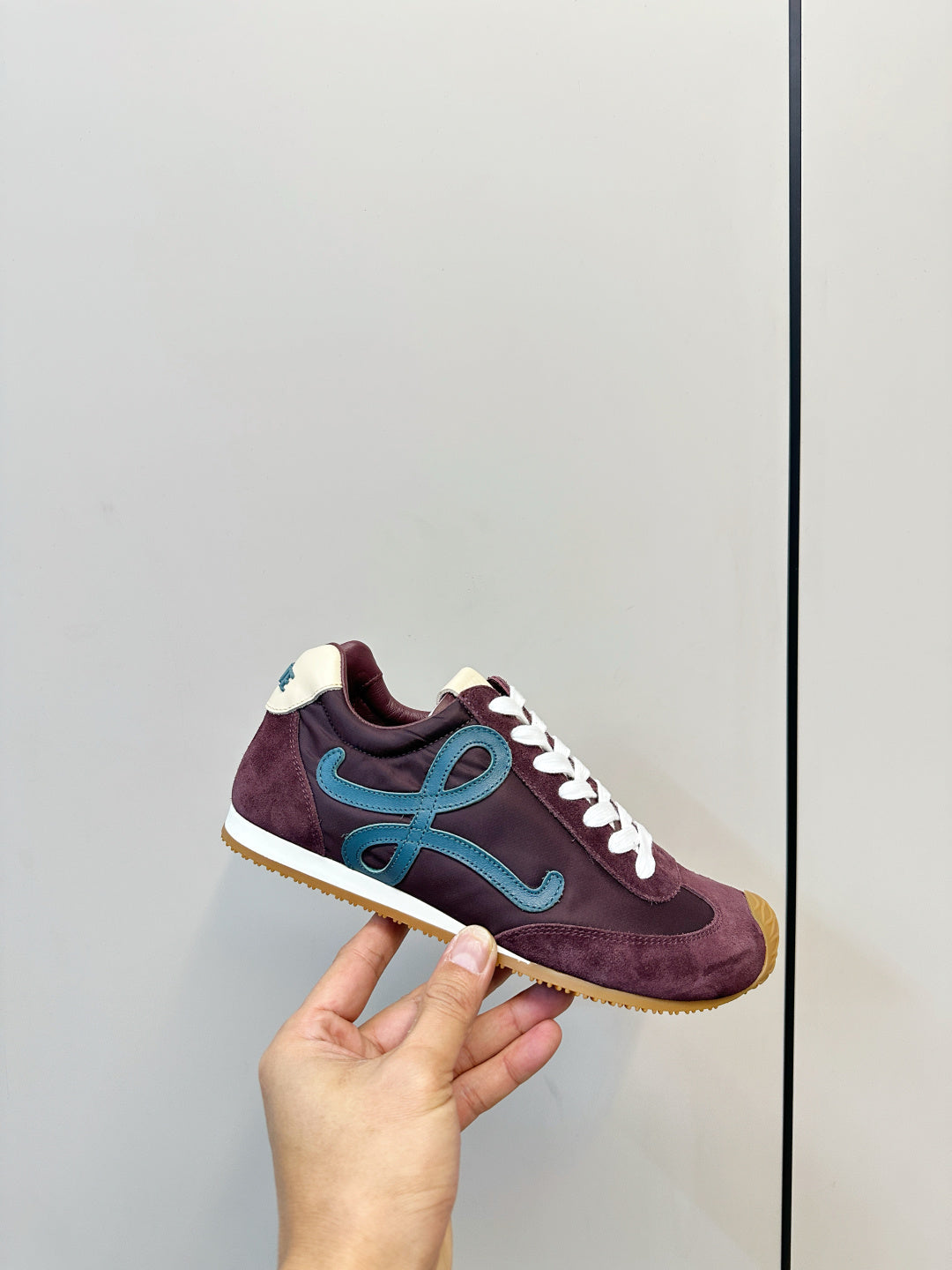 Loewe Ballet Runner 2.0 Burgundy Sneakers