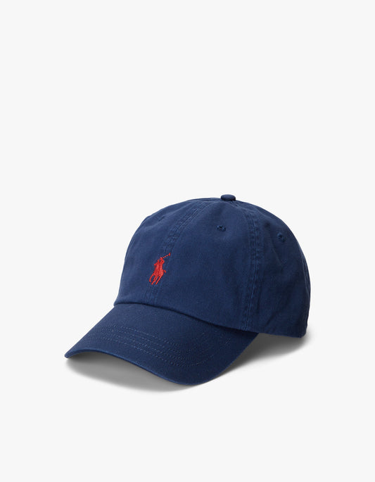 Cotton Chino Ball Cap - Newport Navy/RL2000 Red