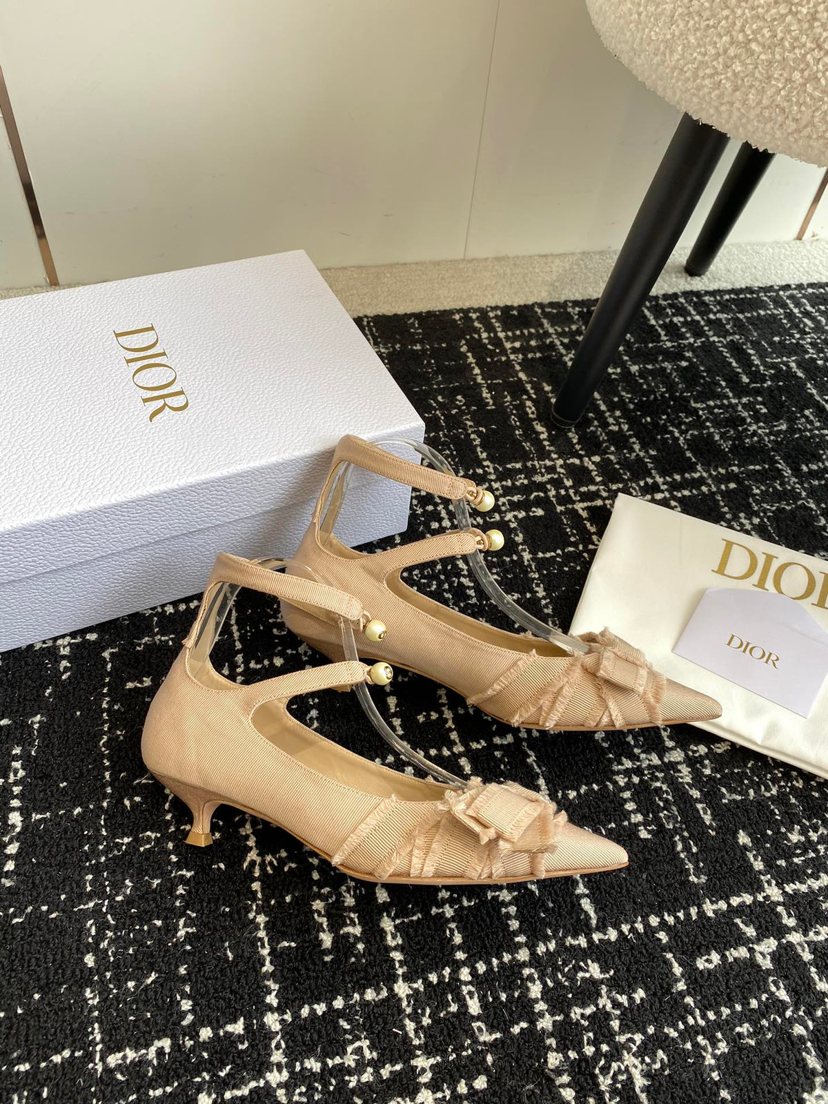 Dior J'Adior Jolie Pearl Pointed-Toe Pumps – 2024SS